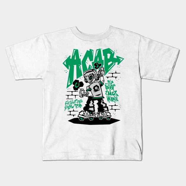 Beat Wuz Here v4 Kids T-Shirt by demonigote